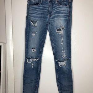 American Eagle Super Super Stretch Ripped Jeans